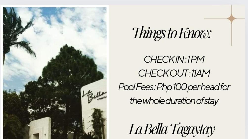 Apartamento Retreat Haven In La Bella Tagaytay Tagaytay City Habitación foto
